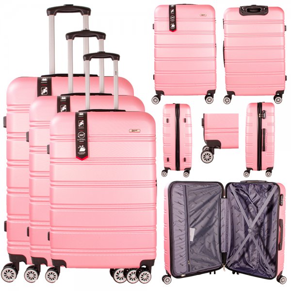 GLIDER SET OF 3 TRAVEL TROLLEY CABIN SUITCASES