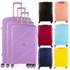 SET OF 3 TRAVEL TROLLEY SUITCASE HARD CASE LUGGAGE