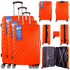 HARD SHELL 3 SET OF TRAVEL LUGGAGE THREE-PIECE SUITCASE SET