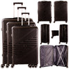 SET OF 3 TRAVEL TROLLEY SUITCASE HARD CASE LUGGAGE