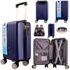 UNDERSEAT CABIN BAG SIZE SUITCASE 40X20X25 HARDCASE (Suitable for RYANAIR, WIZZAIR)