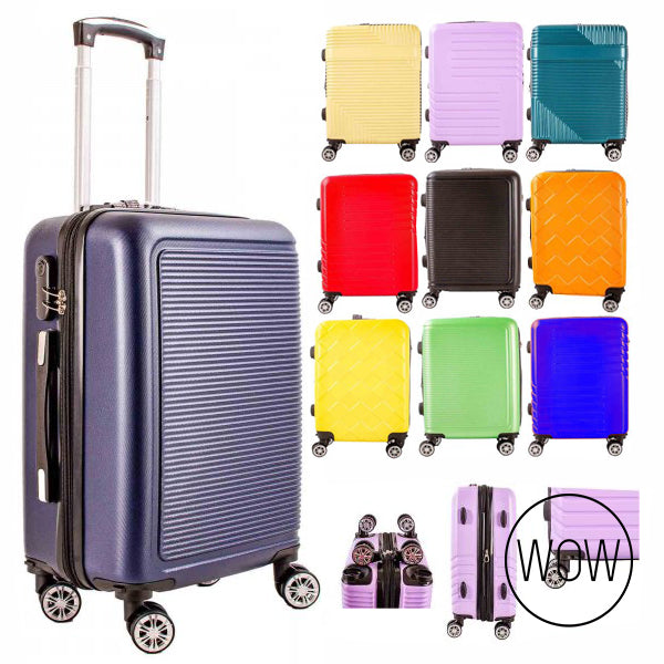 20 INCH  CABIN-SIZE TRAVEL TROLLEY SUITCASE CABIN BAG HARD CASE 57X38.5X22cm